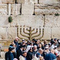 Hanukkah at Western Wall