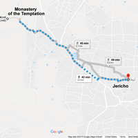 Jericho to Monastary of Temptations