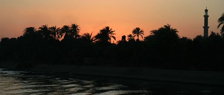 Sunset over the Nile